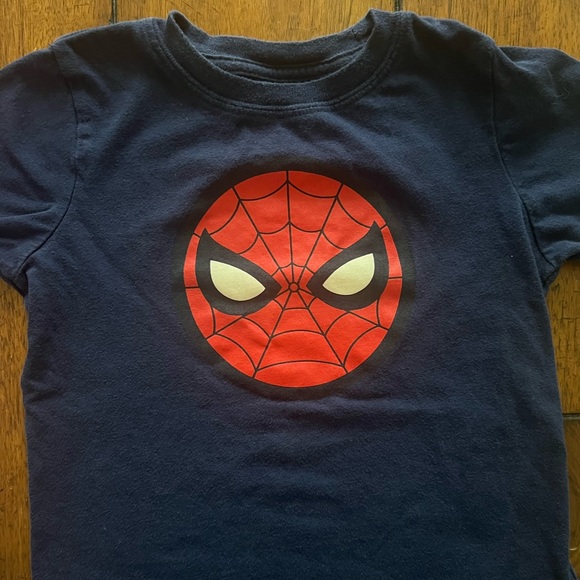 Navy blue Spiderman tshirt size 4T - Picture 1 of 2